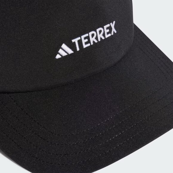 Adidas Terrex Rain Ready 5-Panel Cap Black Running Jogging Trail Hat OSFM IN4641 - Picture 2 of 4